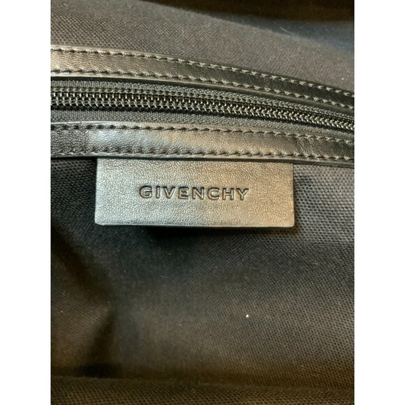 Givenchy Unisex Red Black Rose Floral Foliage Nylon Backpack W/ Leather Straps - Picture 11 of 11